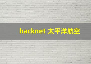 hacknet 太平洋航空